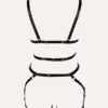 Μαύρο κορδόνι καλτσοδέτα δαχτυλίδι Bodysuit